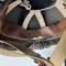 Casque Parachutiste MKII jugulaire toile , filet et toiles de jute 