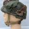 Casque Parachutiste MKII jugulaire toile , filet et toiles de jute 