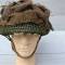 Casque Parachutiste MKII jugulaire toile filet et toiles de jute 