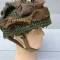 Casque Parachutiste MKII jugulaire toile filet et toiles de jute 