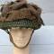 Casque Parachutiste MKII Jugulaires toile , filet et toiles de jute 