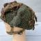 Casque Parachutiste MKII Jugulaires toile , filet et toiles de jute 
