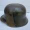 Casque 'Stahlhelm' Mdle 1916 Camouflé 3 tons Marron , jaune , vert 