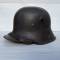 Casque 'Sthalhelm' Mdle  1916 et jugulaire cuir noir 