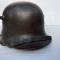 Casque 'Sthalhelm' Mdle  1916 et jugulaire cuir noir 