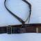 Ceinturon baudrier officier cuir marron 
