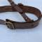 Ceinturon baudrier officier cuir marron 