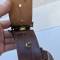 Ceinturon baudrier officier cuir marron 