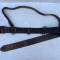Ceinturon baudrier officier cuir marron 