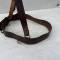 Ceinturon baudrier officier cuir marron 
