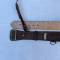 Ceinturon baudrier officier cuir marron 
