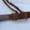 Ceinturon baudrier officier cuir marron 