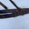 Ceinturon baudrier officier cuir marron 