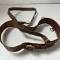 Ceinturon baudrier officier cuir marron 