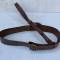 Ceinturon baudrier officier cuir marron 