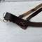 Ceinturon baudrier officier cuir marron 