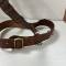 Ceinturon baudrier officier cuir marron 