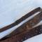 Ceinturon baudrier officier cuir marron 