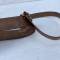 Ceinturon baudrier officier cuir marron 