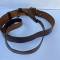 Ceinturon baudrier officier cuir marron 