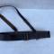 Ceinturon baudrier officier cuir marron 