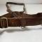 Ceinturon baudrier officier cuir marron 