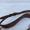 Ceinturon baudrier officier cuir marron 