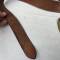 Ceinturon baudrier officier cuir marron 