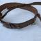 Ceinturon baudrier officier cuir marron 