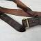 Ceinturon baudrier officier cuir marron 