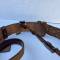 Ceinturon baudrier officier cuir marron 