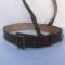 Ceinturon baudrier officier cuir marron foncé 
