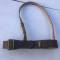 Ceinturon baudrier officier cuir marron foncé 