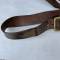 Ceinturon baudrier officier cuir marron foncé 