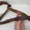 Ceinturon Baudrier officier en cuir marron 