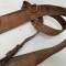 Ceinturon Baudrier officier en cuir marron 