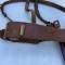Ceinturon Brelage tenue campagne Officier  étui révolver Mdle 1892/16 cuir marron 