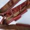 Ceinturon Cartouchière Spahis cuir brun Rouge 