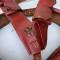 Ceinturon Cartouchière Spahis cuir brun Rouge 