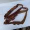 Ceinturon Cartouchière Spahis cuir brun Rouge 