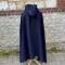 Chasseur Manteau capuchon drap bleu nuit 