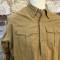 Chemise troupe Mdle 1935 type montagne , flanelle kaki 