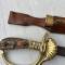 Dague Officier Forestier de la Luftwaffe gousset cuir marron 