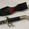Feuerschutz Polizei Baionnette troupe et gousset cuir verni 