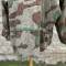 Heer Blouse à lacet 1er Mdle chevrons camouflage éclats /Blanc 