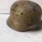Heer Casque Mdle 1935 Tropical peinture jaune sable et jugulaire 
