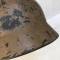 Heer Casque Mdle 1935 Tropical peinture jaune sable et jugulaire 