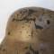 Heer Casque Mdle 1935 Tropical peinture jaune sable et jugulaire 