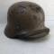 Heer Casque Mdle 1935 Tropical peinture jaune sable et jugulaire 