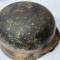 Heer Casque Mdle 1940 Camouflé 3 tons et jugulaire cuir 